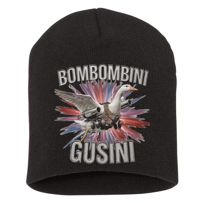 Bombombini Gusini Funny Italian Brainrot Meme Bootleg Short Acrylic Beanie
