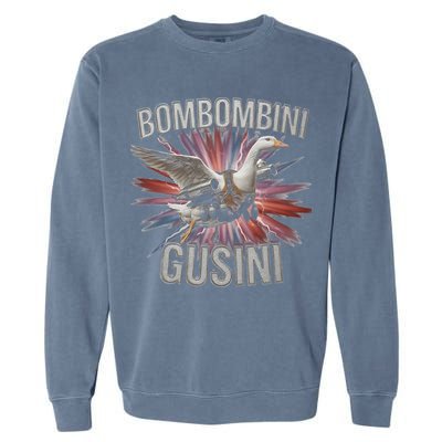 Bombombini Gusini Funny Italian Brainrot Meme Bootleg Garment-Dyed Sweatshirt