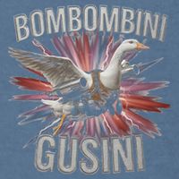 Bombombini Gusini Funny Italian Brainrot Meme Bootleg Garment-Dyed Sweatshirt