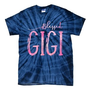 Blessed Gigi For Grandma Christmas Tie-Dye T-Shirt