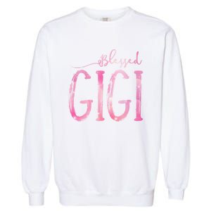 Blessed Gigi For Grandma Christmas Garment-Dyed Sweatshirt