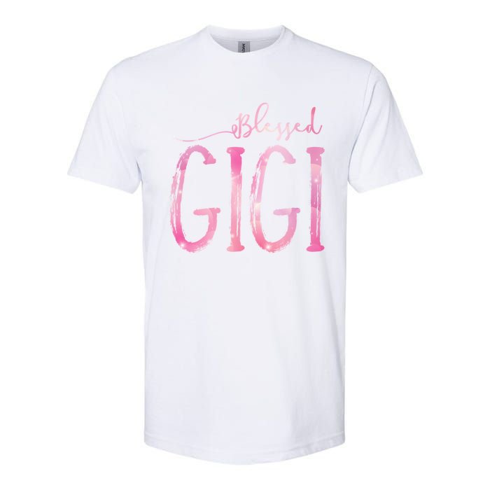 Blessed Gigi For Grandma Christmas Softstyle CVC T-Shirt