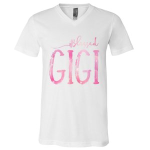 Blessed Gigi For Grandma Christmas V-Neck T-Shirt