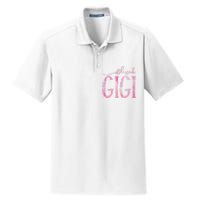 Blessed Gigi For Grandma Christmas Dry Zone Grid Polo