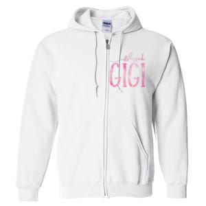 Blessed Gigi For Grandma Christmas Full Zip Hoodie