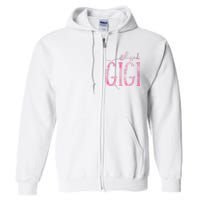 Blessed Gigi For Grandma Christmas Full Zip Hoodie