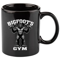 Bigfoot Gym Funny Sasquatch Bodybuilding Weightlifting Meaningful Gift 11oz C Handle Ceramic Mug
