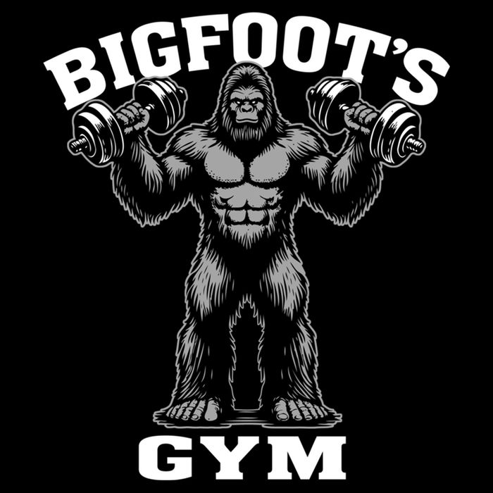 Bigfoot Gym Funny Sasquatch Bodybuilding Weightlifting Meaningful Gift Drawstring Bag