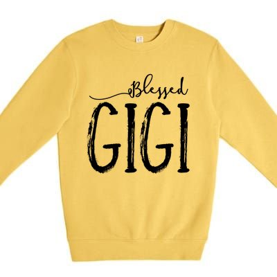 Blessed Gigi For Grandma Mothers Day Christmas Premium Crewneck Sweatshirt