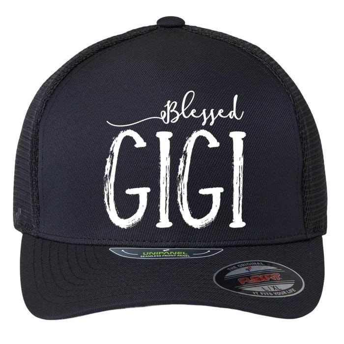 Blessed Gigi For Grandma Mothers Day Christmas Flexfit Unipanel Trucker Cap