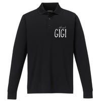 Blessed Gigi For Grandma Mothers Day Christmas Performance Long Sleeve Polo