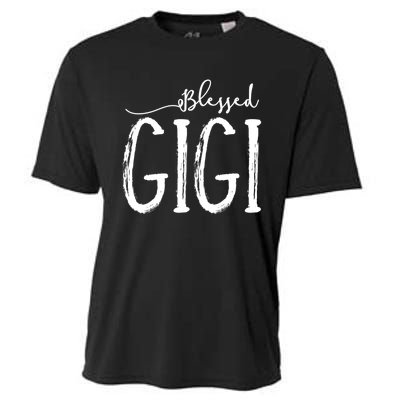 Blessed Gigi For Grandma Mothers Day Christmas Cooling Performance Crew T-Shirt