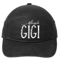 Blessed Gigi For Grandma Mothers Day Christmas 7-Panel Snapback Hat