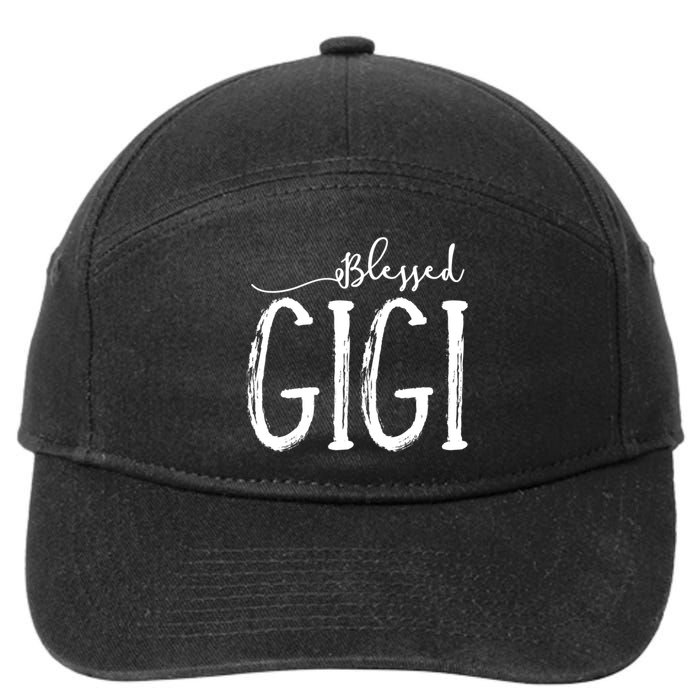 Blessed Gigi For Grandma Mothers Day Christmas 7-Panel Snapback Hat