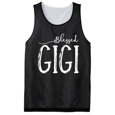 Blessed Gigi For Grandma Mothers Day Christmas Mesh Reversible Basketball Jersey Tank