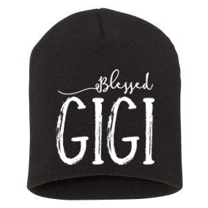 Blessed Gigi For Grandma Mothers Day Christmas Short Acrylic Beanie