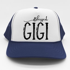 Blessed Gigi For Grandma Mothers Day Christmas Trucker Hat