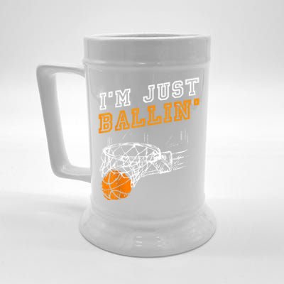 Basketball Gift For Coach Player Baller Beer Stein