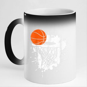 Basketball Gift For Coach Player Baller 11oz Black Color Changing Mug