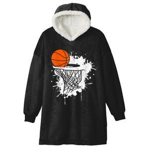 Basketball Gift For Coach Player Baller Hooded Wearable Blanket