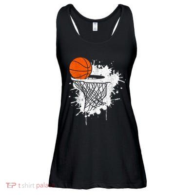 Basketball Gift For Coach Player Baller Ladies Essential Flowy Tank