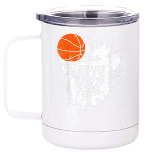 Basketball Gift For Coach Player Baller 12 oz Stainless Steel Tumbler Cup