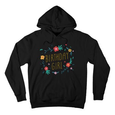 Birthday Girl Floral Tall Hoodie