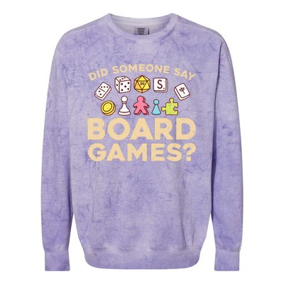 Board Games for Game Enthusiasts Colorblast Crewneck Sweatshirt