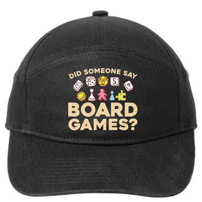 Board Games for Game Enthusiasts 7-Panel Snapback Hat