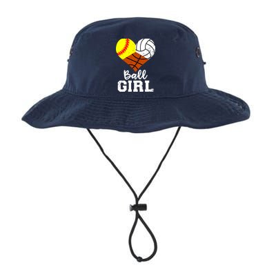 Ball Girl Funny Softball Volleyball Basketball Girl Bucket Hat