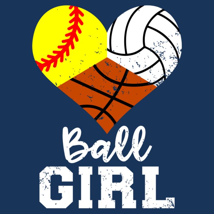 Ball Girl Funny Softball Volleyball Basketball Girl Womens Tank Top
