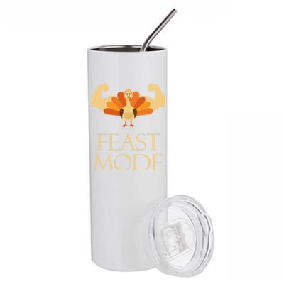 Best Gift For Thanksgiving Day Outfit Feast Mode Gift Stainless Steel Tumbler