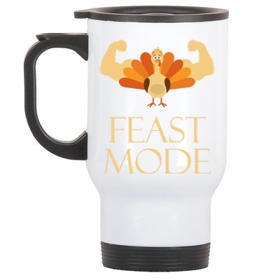 Best Gift For Thanksgiving Day Outfit Feast Mode Gift Stainless Steel Travel Mug