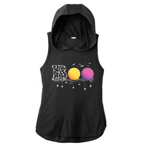 Boo Golf Funny Halloween Golfing Sports Lover Ladies PosiCharge Tri-Blend Wicking Draft Hoodie Tank