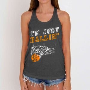 Basketball Gift For Coach Player Men Baller Women's Knotted Racerback Tank