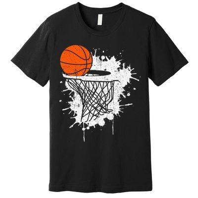 Basketball Gift For Coach Player Men Baller Premium T-Shirt