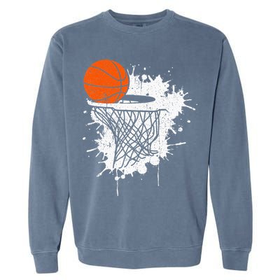 Basketball Gift For Coach Player Men Baller Garment-Dyed Sweatshirt