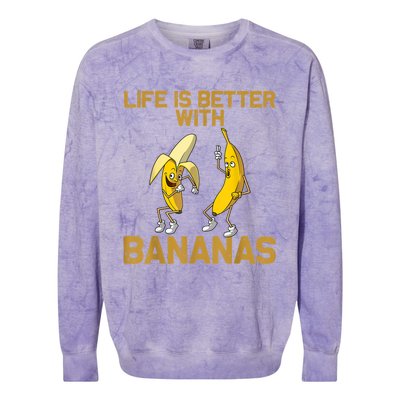 Banana Gift For Men Women Boy Girl Kids Banana Fruit Lover Colorblast Crewneck Sweatshirt