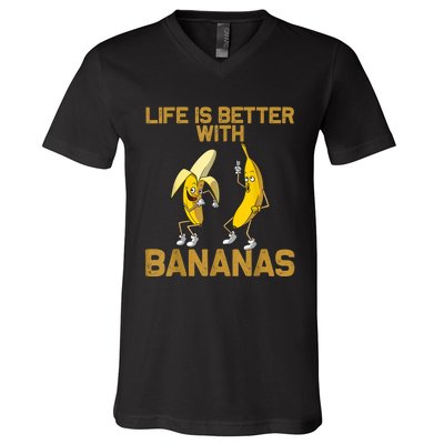 Banana Gift For Men Women Boy Girl Kids Banana Fruit Lover V-Neck T-Shirt