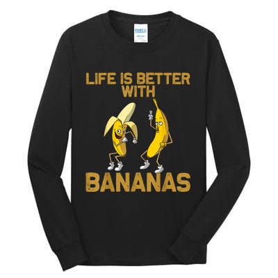 Banana Gift For Men Women Boy Girl Kids Banana Fruit Lover Tall Long Sleeve T-Shirt