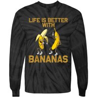 Banana Gift For Men Women Boy Girl Kids Banana Fruit Lover Tie-Dye Long Sleeve Shirt