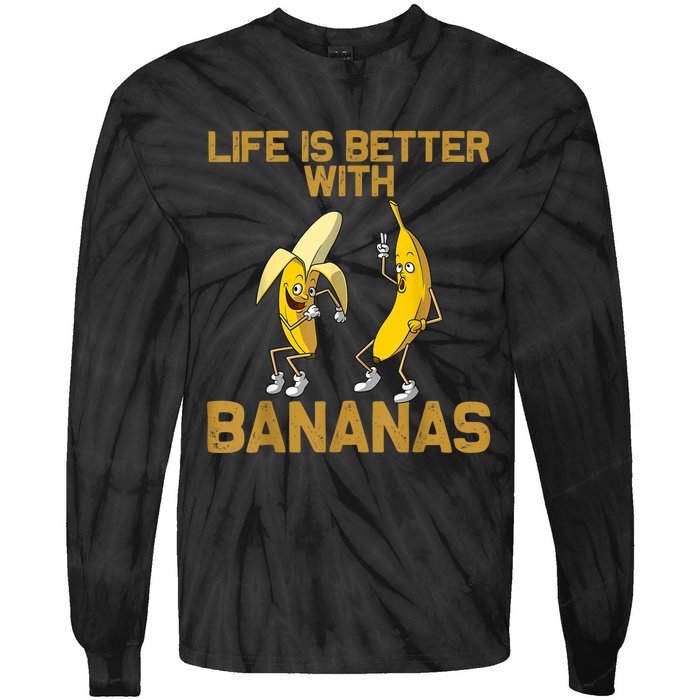 Banana Gift For Men Women Boy Girl Kids Banana Fruit Lover Tie-Dye Long Sleeve Shirt