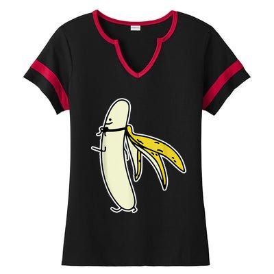 Banana Gift For Men Women Boy Girl Kids Banana Fruit Lover Ladies Halftime Notch Neck Tee