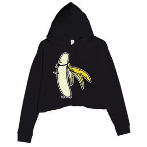 Banana Gift For Men Women Boy Girl Kids Banana Fruit Lover Crop Fleece Hoodie