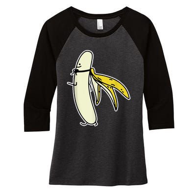 Banana Gift For Men Women Boy Girl Kids Banana Fruit Lover Women's Tri-Blend 3/4-Sleeve Raglan Shirt