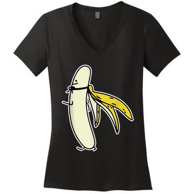 Banana Gift For Men Women Boy Girl Kids Banana Fruit Lover Women's V-Neck T-Shirt