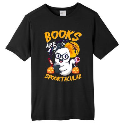 Boooks Ghost Funny Halloween Teacher Book Library Reading Cool Gift Tall Fusion ChromaSoft Performance T-Shirt