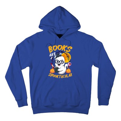 Boooks Ghost Funny Halloween Teacher Book Library Reading Cool Gift Hoodie