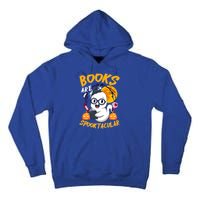 Boooks Ghost Funny Halloween Teacher Book Library Reading Cool Gift Tall Hoodie