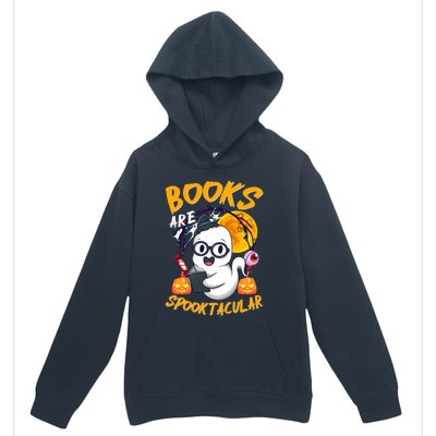 Boooks Ghost Funny Halloween Teacher Book Library Reading Cool Gift Urban Pullover Hoodie